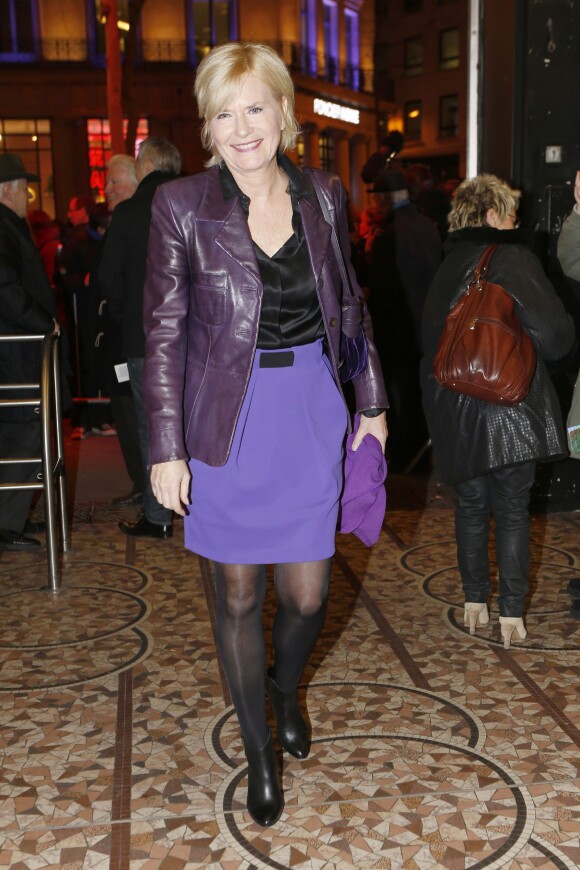 Exclusif - Catherine Ceylac - Serge Lama a fêté ses 50 ans de carrière sur la scène de l'Olympia. Le 11 fevrier 2013.