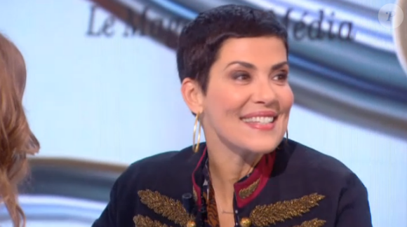 L'animatrice Cristina Cordula dans "Le Tube" sur Canal+, samedi 6 février 2016.