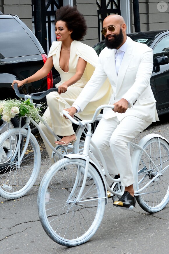 Solange Knowles et Alan Ferguson, lors de leur mariage à la Nouvelle-Orléans, le 16 novembre 2014.