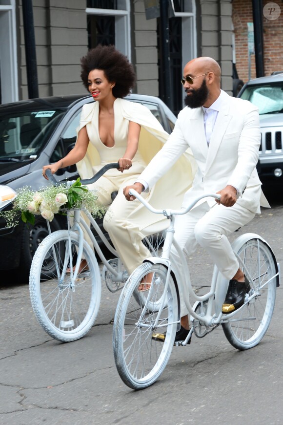 Solange Knowles et Alan Ferguson, lors de leur mariage à la Nouvelle-Orléans, le 16 novembre 2014.