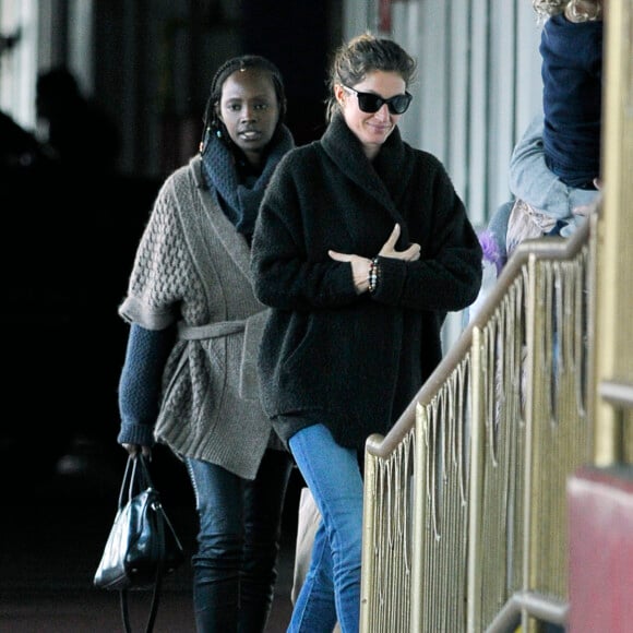 Exclusif - Gisele Bündchen en famille à New York, le 30 janvier 2016.