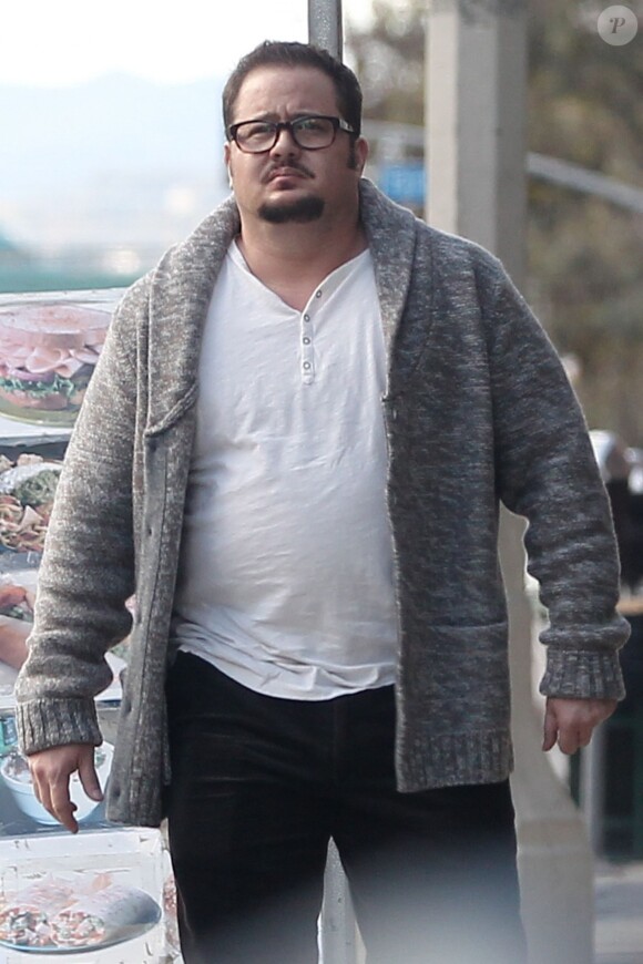 Exclusif - Chaz Bono, le fils de Cher, à Los Angeles le 7 janvier 2016. © CPA / Bestimage