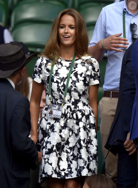 Kim Sears lors du tournoi de Wimbledon au All England Lawn Tennis and Croquet Club de Wimbledon, le 10 juillet 2015