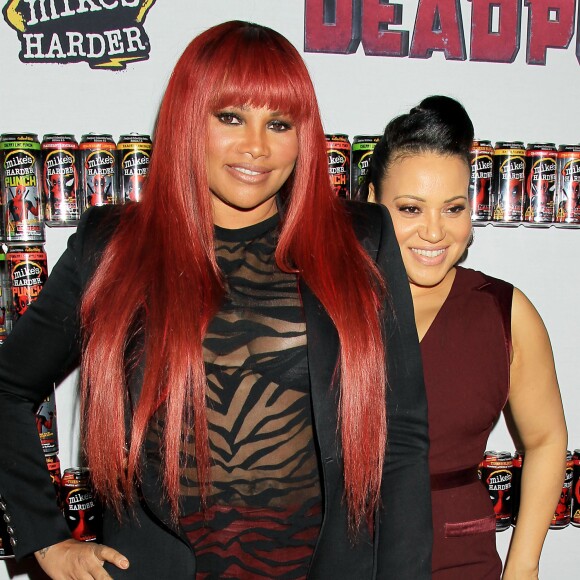 SaltNPepa lors d'une première de Deadpool à New York le 8 février 2016.