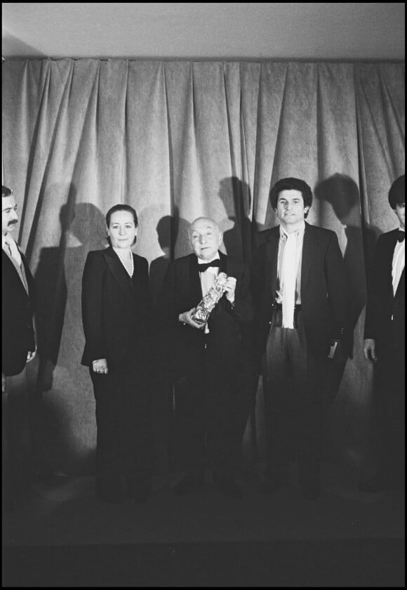 Annie Girardot, Pierre Braunberger et Claude Lelouch aux César en 1980
