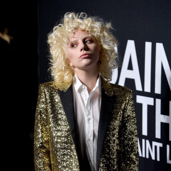 Lady Gaga assiste au défilé "Saint Laurent at the Palladium" à l'Hollywood Palladium. Los Angeles, le 10 février 2016.