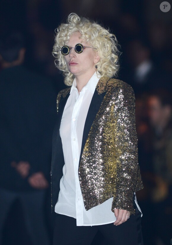 Lady Gaga assiste au défilé "Saint Laurent at the Palladium" à l'Hollywood Palladium. Los Angeles, le 10 février 2016.