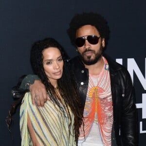 Lisa Bonet et Lenny Kravitz assistent au défilé "Saint Laurent at the Palladium" à l'Hollywood Palladium. Los Angeles, le 10 février 2016.