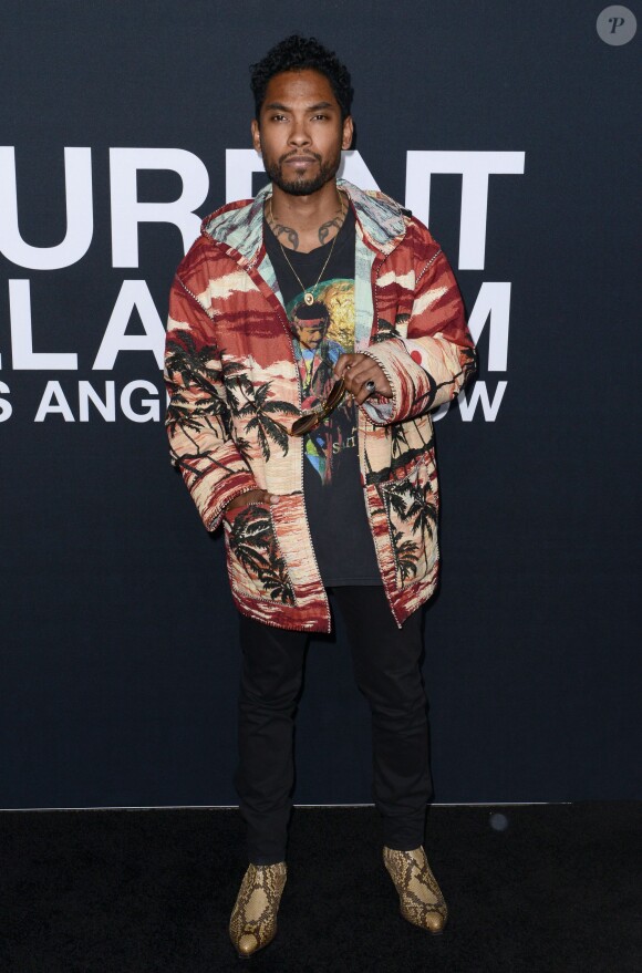 Miguel attends the Saint Laurent show at The Hollywood Palladium on February 10, 2016 in Los Angeles, CA, USA. Photo by Lionel Hahn/ABACAPRESS.COM11/02/2016 - Los Angeles