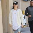 Justin Bieber est allé déjeuner avec Corey Gamble au restaurant The Bouchon à Beverly Hills, le 14 janvier 2016