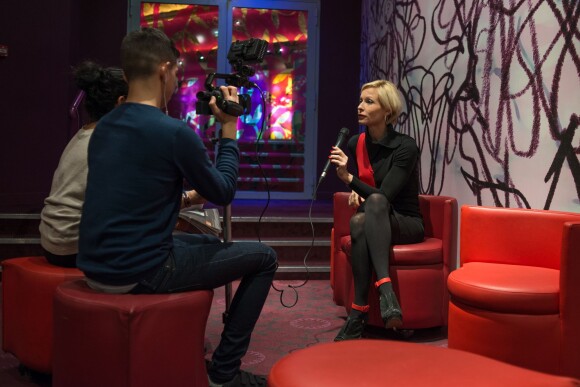 Exclusif - Rebecca Hampton - Interview lors de l'avant-première du film "Des amours, désamour" au cinéma Gaumont Opéra à Paris, le 1er février 2016.