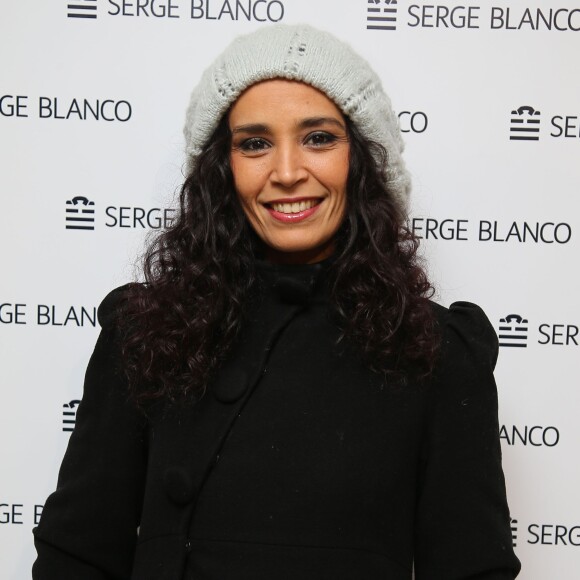 Exclusif - Aïda Touihri lors de la soirée "Fous Ta Doudoune" sur le rooftop de Serge Blanco, à Paris le 4 février 2016 © Marc Ausset-Lacroix