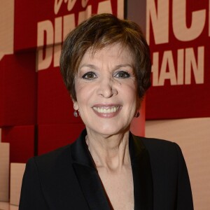 Catherine Laborde - Enregistrement de l'émission "Vivement Dimanche" consacrée à Catherine Laborde à Paris le 10 février 2016. Diffusion sur France 2, à 14h15 le 14 février 2016. ©Coadic Guirec/Bestimage
