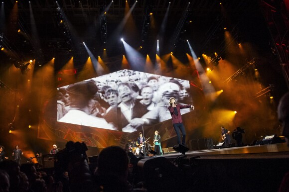 Les Rolling Stones en concert au Tele2 Arena à Stockholm le 1er juillet 2014