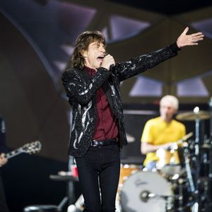 Mick Jagger - Les Rolling Stones en concert au Tele2 Arena à Stockholm. Le 1er juillet 2014