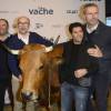 Fatsah Bouyahmed, Mohamed Hamidi, Jamel Debbouze et Lambert Wilson - Avant-première du film "La Vache" au cinéma Pathé Wepler à Paris le 14 février 2016. © Coadic Guirec/Bestimage