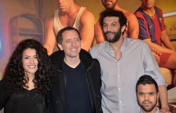 Sabrina Ouazani, Gad Elmaleh, Ramzy Bedia et Anouar Toubali - Avant première du film "Pattaya" au Gaumont Opéra à Paris le 15 février 2016. © Veeren/Bestimage