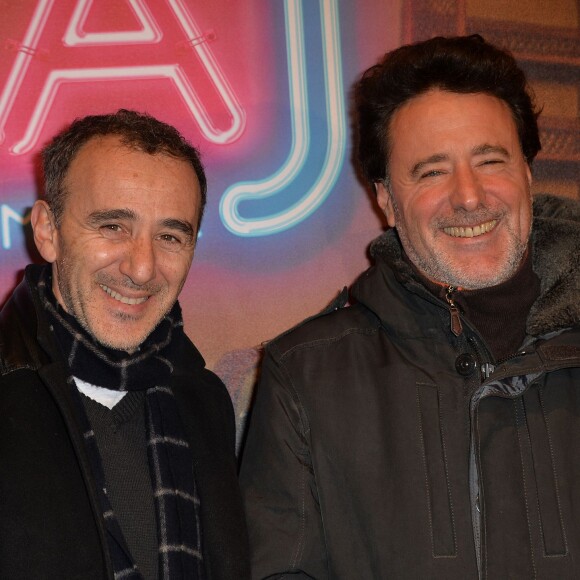 Elie Semoun et Philippe de Chauveron - Avant première du film "Pattaya" au Gaumont Opéra à Paris le 15 février 2016. © Veeren/Bestimage1