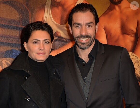 Robert Pirès et sa femme Jessica - Avant première du film "Pattaya" au Gaumont Opéra à Paris le 15 février 2016. © Veeren/Bestimage