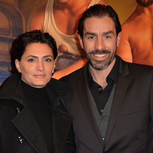 Robert Pirès et sa femme Jessica - Avant première du film "Pattaya" au Gaumont Opéra à Paris le 15 février 2016. © Veeren/Bestimage