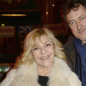 Exclusif - Nicoletta et son mari Jean-Christophe Molinier - Concert de Régine au théâtre des Folies Bergère à Paris le 14 février 2016. ©Coadic Guirec/Bestimage