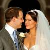 Lord Freddie Windsor et Sophie Winkleman lors de leur mariage à Hampton Court le 12 septembre 2009. Le couple a accueilli le 15 janvier 2016 sa deuxième fille, Isabella.