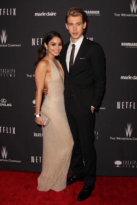 Vanessa Hudgens et son petit-ami Austin Butler - After-Party des Golden Globe a l'hotel Beverly Hilton a Beverly Hills, le 12 janvier 2014.