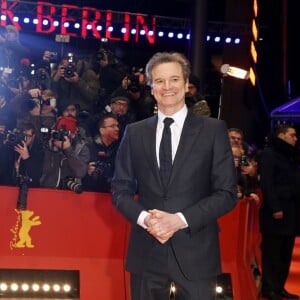 Colin Firth à l'avant-première du film "Genius" lors du 66e Festival International du Film de Berlin, le 16 février 2016.