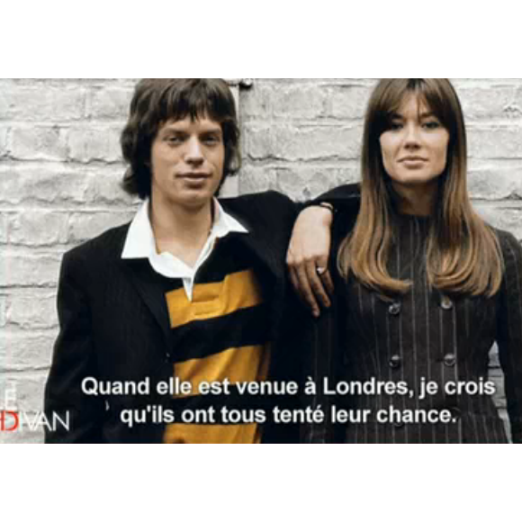 Françoise Hardy faisait fantasmer Mick Jagger - Emission "Le Divan". Mardi 16 février 2016, sur France 3.
