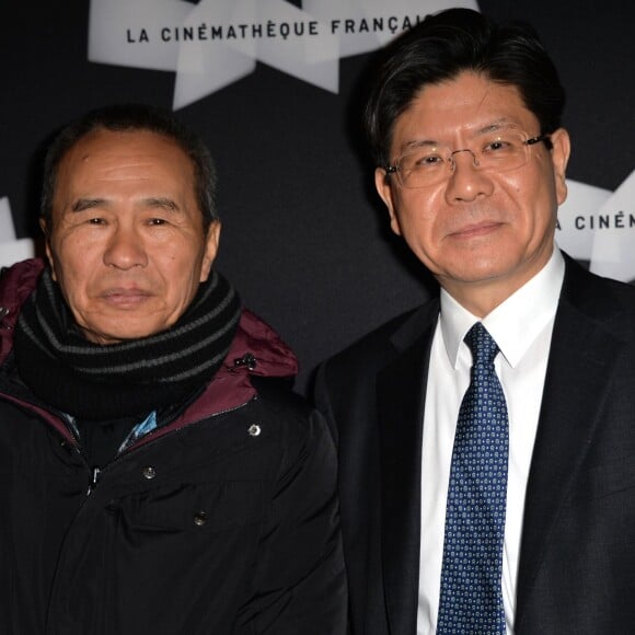 Son Excellence Monsieur Zhang Ming-zhong, ambassadeur de Taïwan en France, et Hou Hsiao-hsien - Projection du film "The Assassin" de Hou Hsiao-hsien (prix de la mise en scène de Cannes 2015) à la cinémathèque de Paris, le 17 février 2016. © Veeren/Bestimage  Hou Hsiao-hsien's The Assassin screening held at the "Cinematheque Francaise" in Paris, France, on February 17th, 2016. Hou Hsiao-hsien won the best director award at the 2015 Cannes International Film Festival.17/02/2016 - Paris