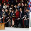 Kate Middleton et le prince William faisaient le 18 février 2016 leur retour à Anglesey, au Pays de Galles, pour assister à une parade et prendre part à une réception marquant officiellement le démantèlement de l'unité de Recherche et de Secours de la RAF à la base RAF Valley, où le duc de Cambridge a servi entre 2010 et 2013.