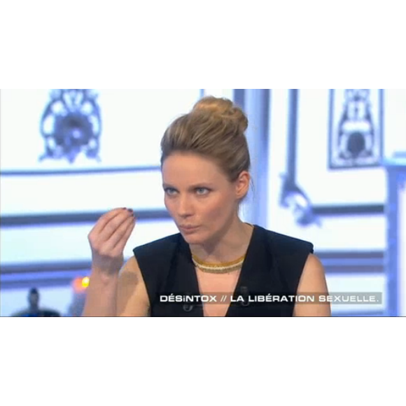 La sexologue Thérèse Hargot dans Salut les terriens, le 20 février 2016 sur Canal +.