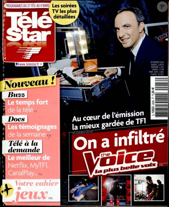 Magazine Télé Star en kiosques le 22 février 2016.