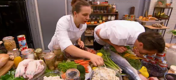 Le garde-manger dont s'occupe Vincent Meslin - "Top Chef 2016" sur M6, le 8 février 2016.