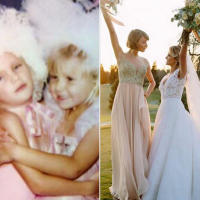 Taylor Swift splendide demoiselle d'honneur au mariage de son amie d'enfance !