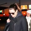 Lea Michele arrive à l'aéroport JFK à New York le 19 janvier 2016.