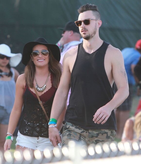 Lea Michele et son petit ami Matthew Paetz au 2ème jour du Festival "Coachella Valley Music and Arts" à Indio, le 11 avril 2015  