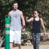 Exclusif - Lea Michele et son chéri Matthew Paetz se promènent au TreePeople Park à Studio City, le 25 octobre 2014.