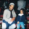 Yelena Noah et son père Yannick Noah en 1995