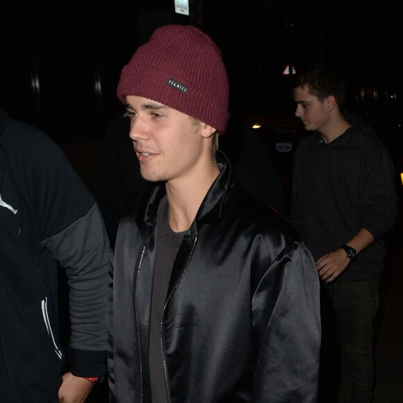 Justin Bieber  à la boîte de nuit "Tape" à Londres, le 24 février 2016. © CPA/Bestimage