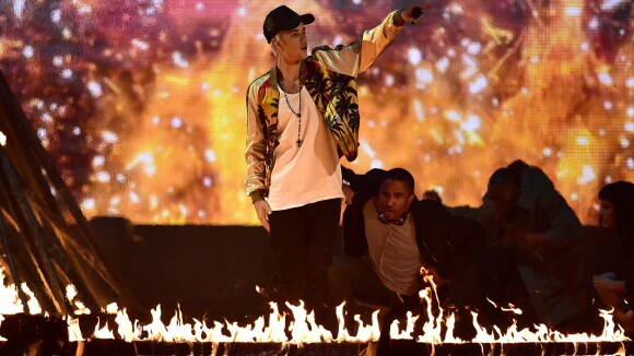 Justin Bieber lors de la cérémonie des Brit Awards à Londres, le 24 février 2016.