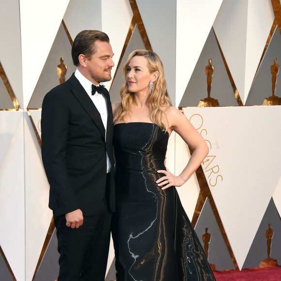 Leonardo DiCaprio et Kate Winslet - 88e cérémonie des Oscars à Los Angeles le 28 février 2016