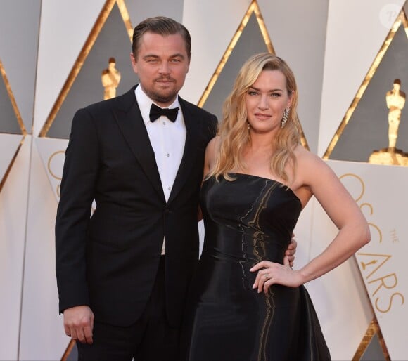 Leonardo DiCaprio et Kate Winslet - 88e cérémonie des Oscars à Los Angeles le 28 février 2016