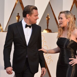 Leonardo DiCaprio et Kate Winslet - 88e cérémonie des Oscars à Los Angeles le 28 février 2016