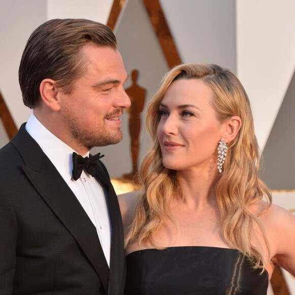 Leonardo DiCaprio et Kate Winslet - 88e cérémonie des Oscars à Los Angeles le 28 février 2016