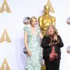 Cate Blanchett et Jenny Beavan - 88ème cérémonie des Oscars à Hollywood, le 28 février 2016.