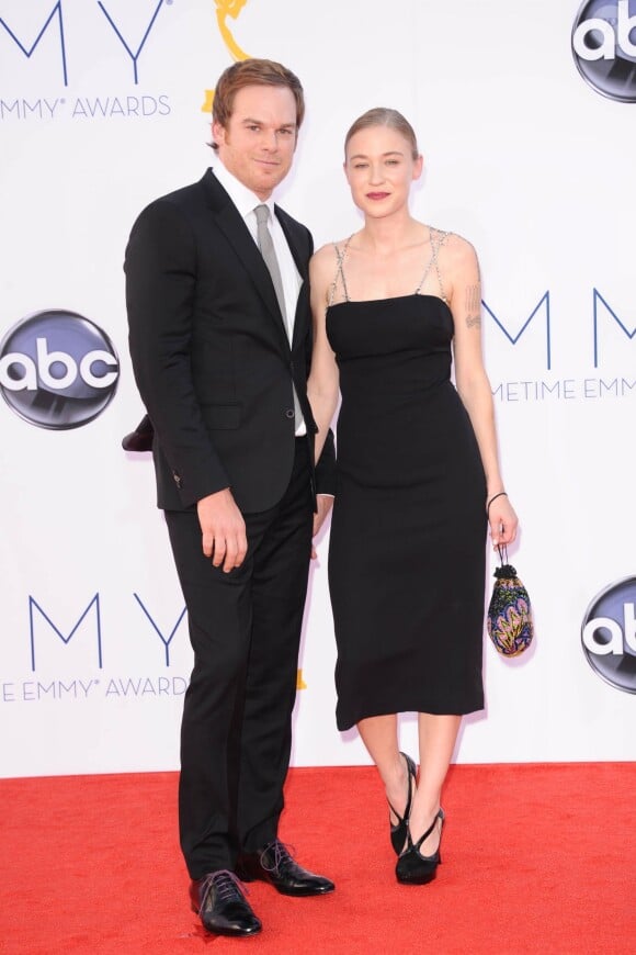 Michael C. Hall et sa chérie Morgan, aux Emmy Awards à Los Angeles, le 23 septembre 2012