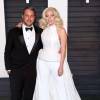 Lady Gaga et son compagnon Taylor Kinney - Soirée "Vanity Fair Oscar Party" après la 88e cérémonie des Oscars à Hollywood, le 28 février 2016.