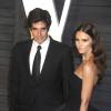 David Copperfield et sa fiancée Chloé Gosselin - Soirée "Vanity Fair Oscar Party" après la 88e cérémonie des Oscars à Hollywood, le 28 février 2016.