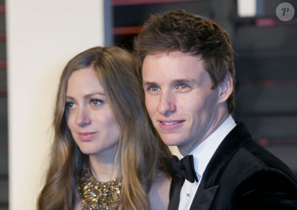Eddie Redmayne et sa femme Hannah Bagshawe enceinte - Soirée "Vanity Fair Oscar Party" après la 88e cérémonie des Oscars à Hollywood, le 28 février 2016.